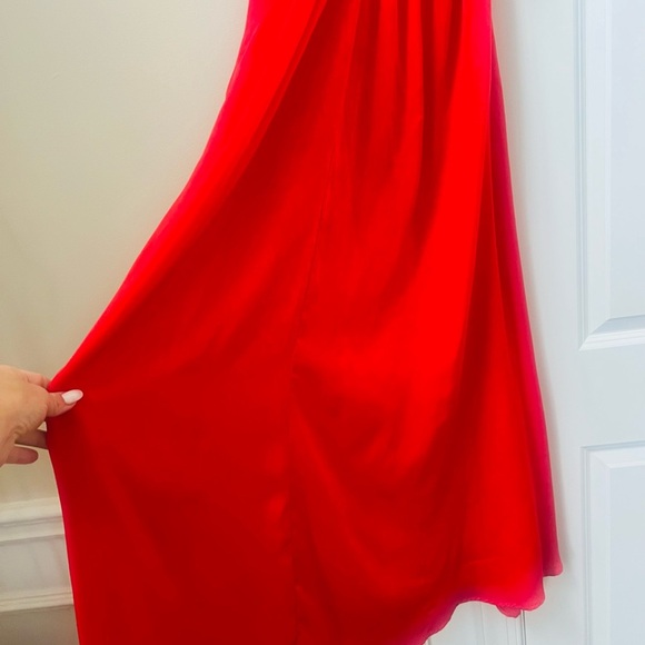 Stunning DKNY Bold Red maxi dress size xs - Picture 4 of 8